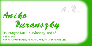 aniko muranszky business card